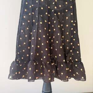 Vintage Studio I Brown Polka Dot Midi Sheer Dress